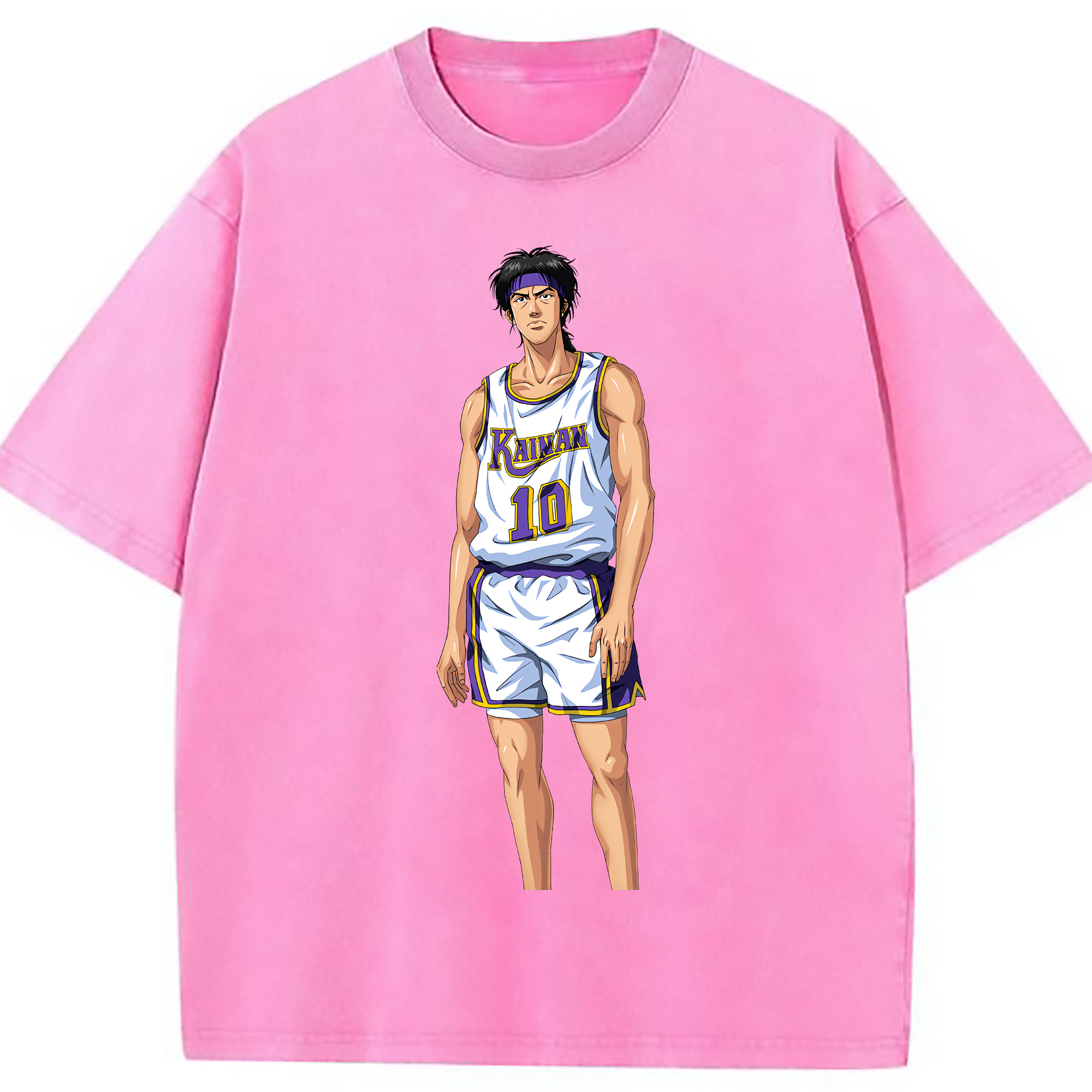 （画像用） SLAM DUNK／スラムダンク 綿100% ヴィンテージ風 半袖Tシャツ（フロントプリント）
